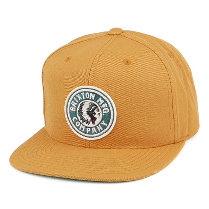 Brixton Hats Rival Snapback Cap - Mustard