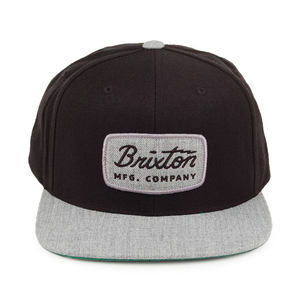 Brixton Hats Jolt Snapback Cap - Black-Grey