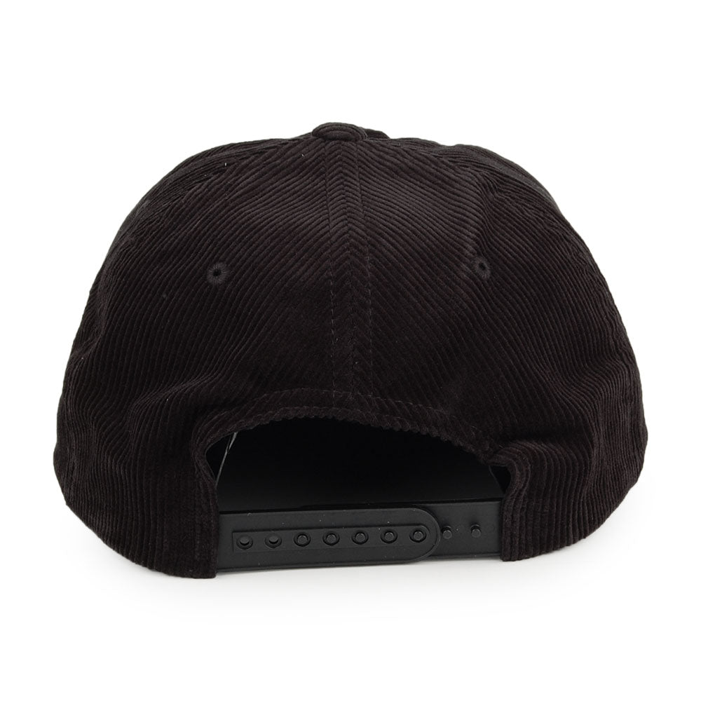 Brixton Hats Malt MP Corduroy Snapback Cap - Black