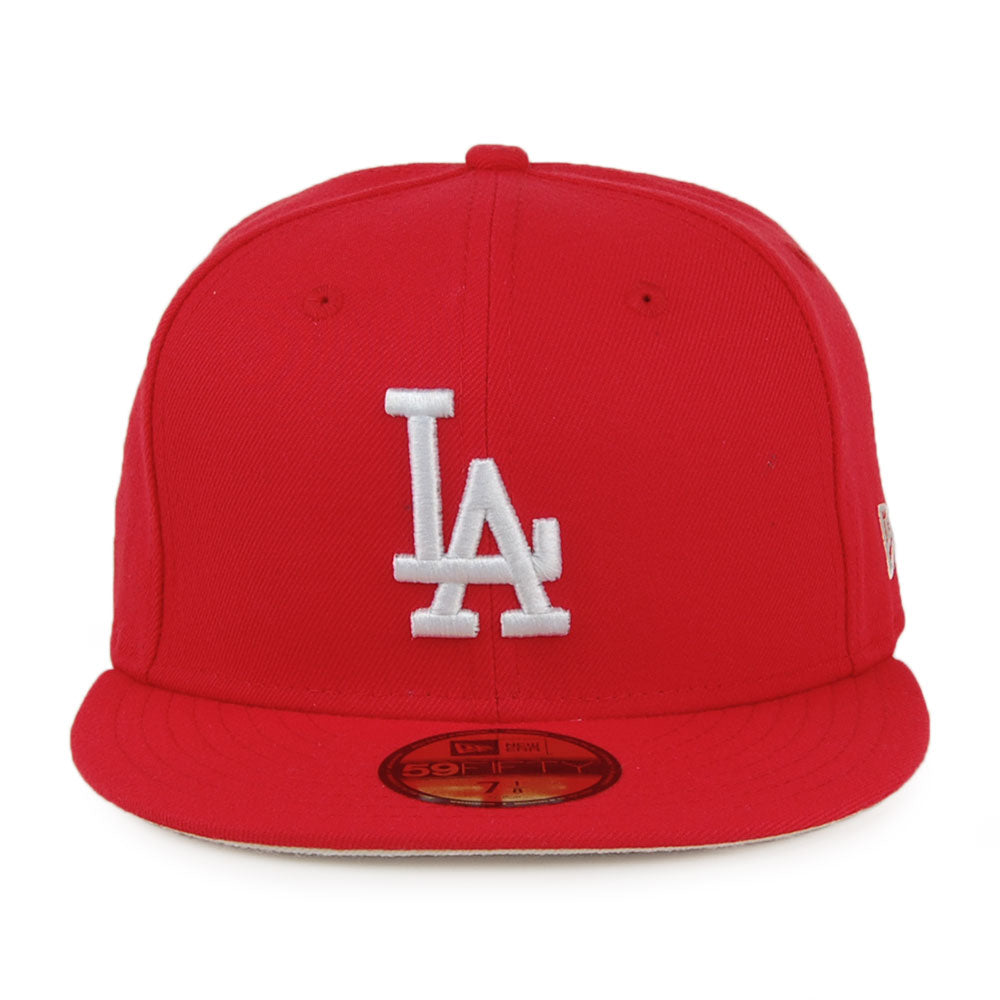 New Era 59FIFTY L.A. Dodgers Baseball Cap - MLB League Essential - Scarlet