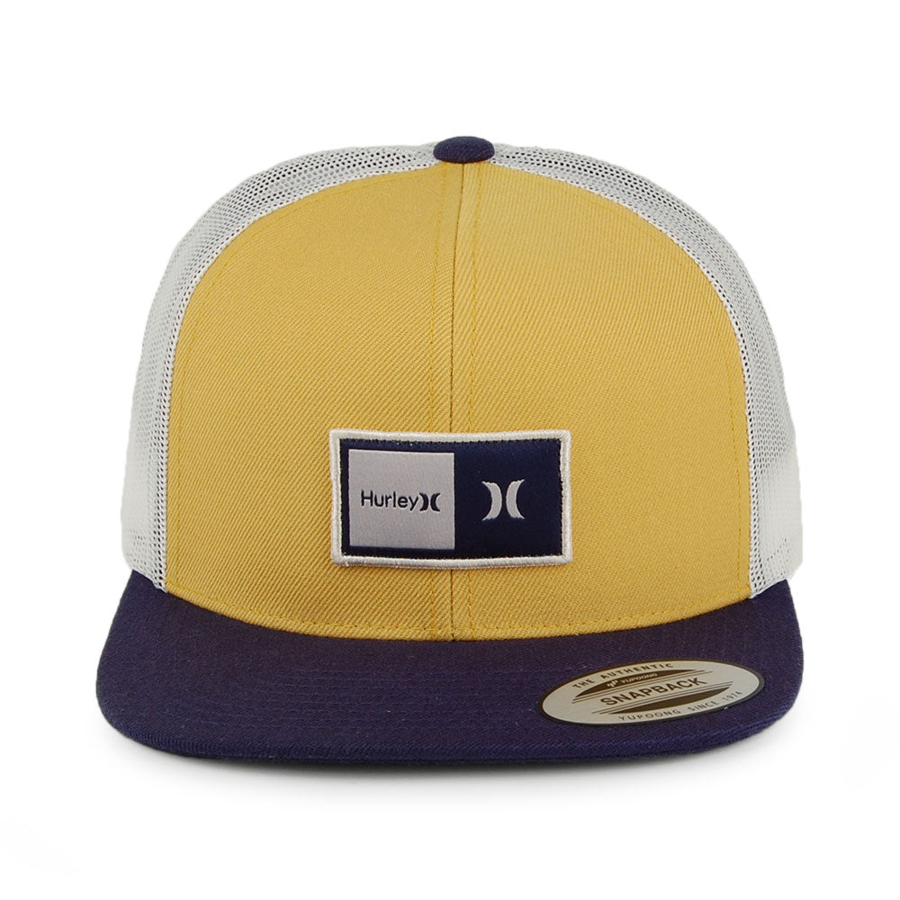 Hurley Hats Natural Trucker Cap - Mustard-Black