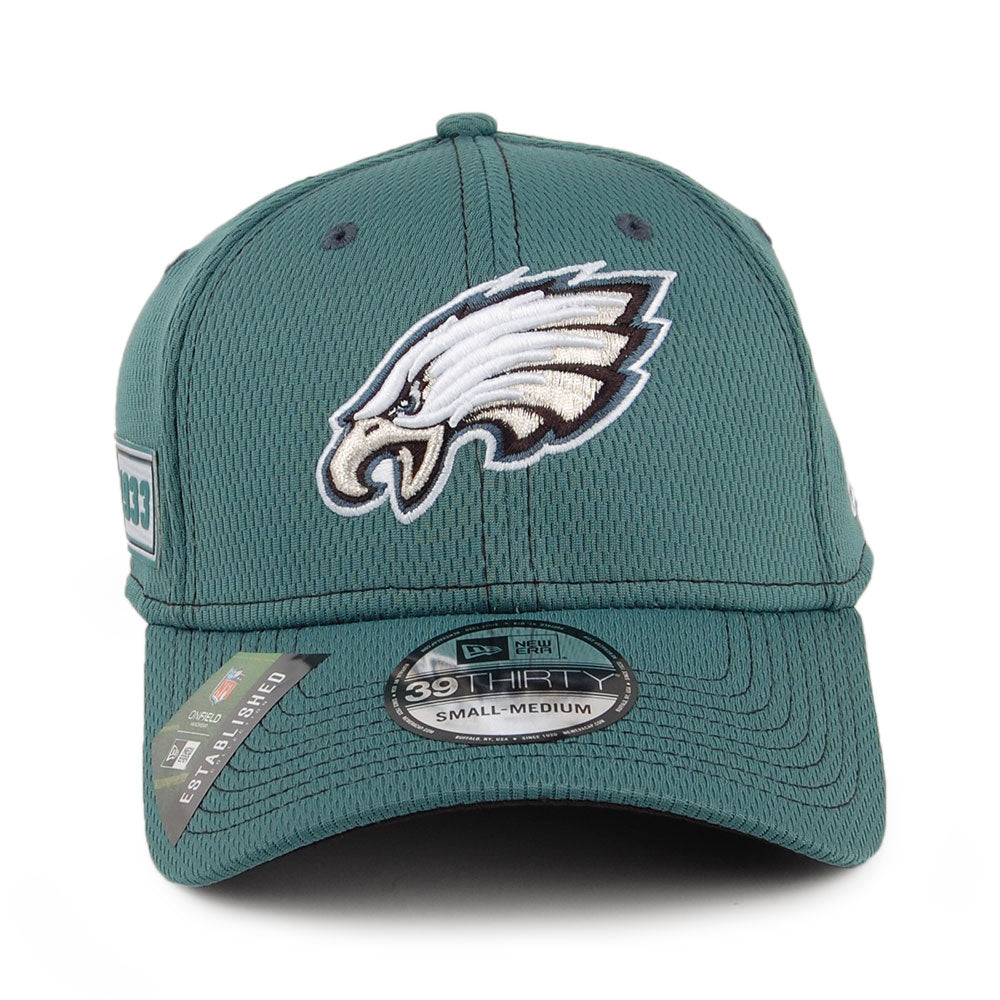 New Era 39THIRTY Philadelphia Eagles Baseball Cap - NFL Onfield Road - Green