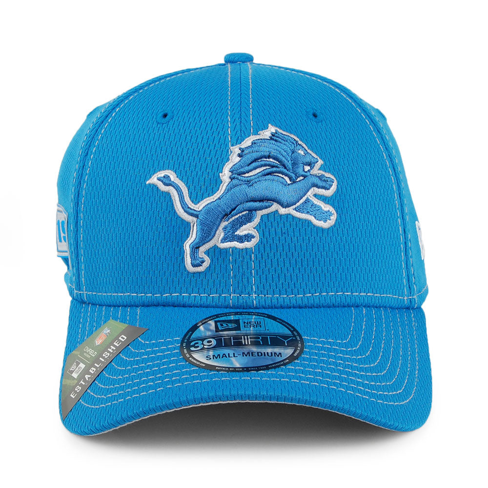 New Era 39THIRTY Detroit Lions Baseball Cap - NFL Onfield Road - Blue