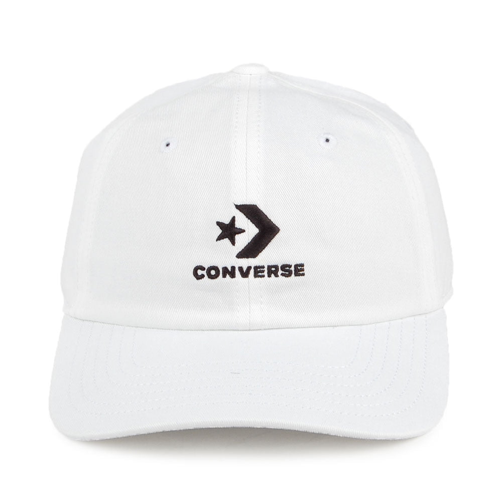 Converse Lock Up Cotton Baseball Cap - White