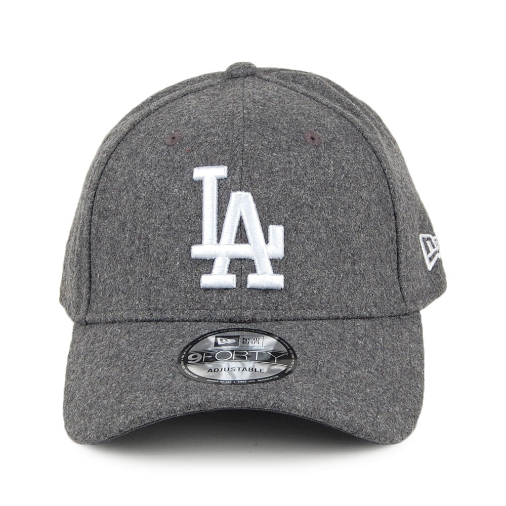 New Era 9FORTY L.A. Dodgers Baseball Cap MLB Melton - Grey