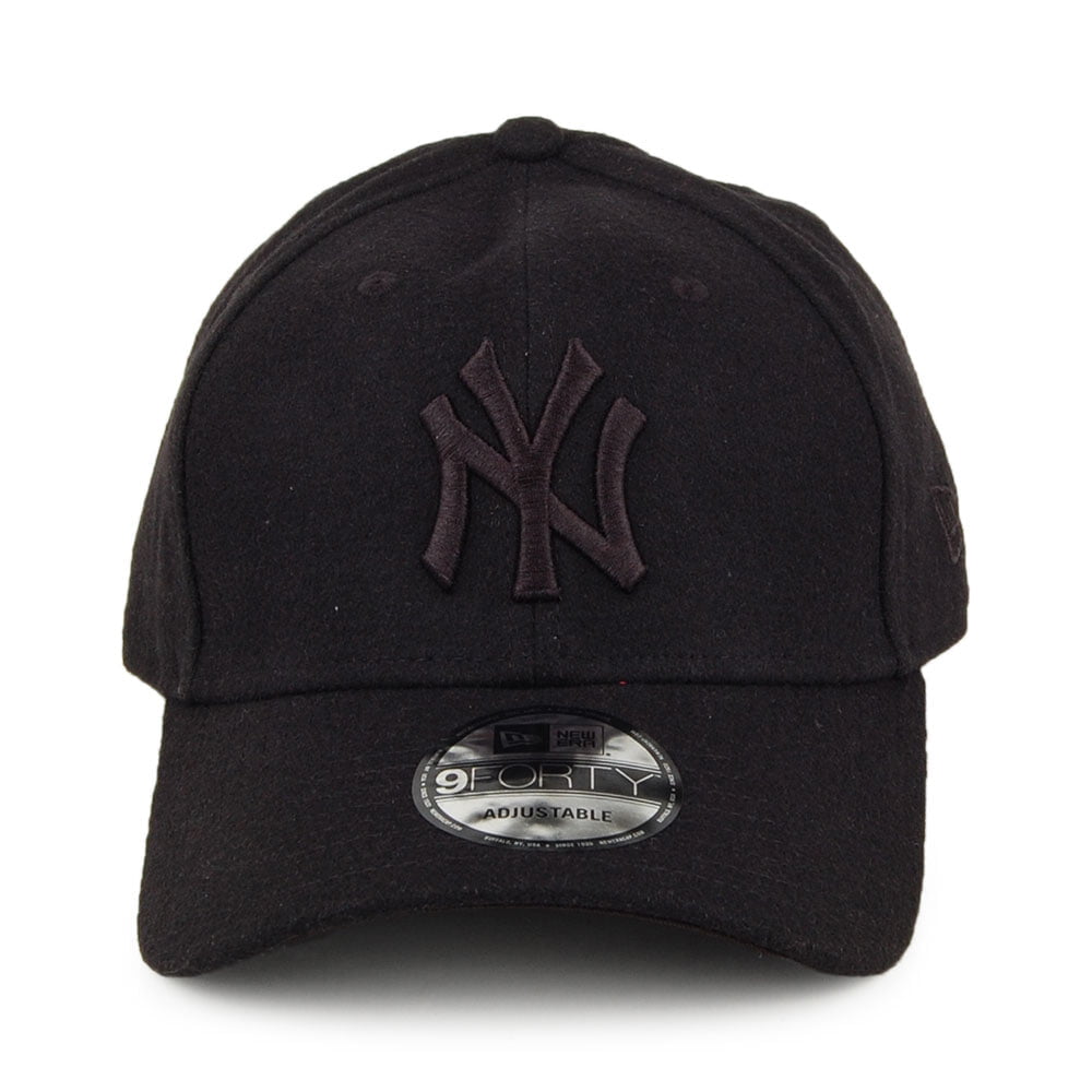 New Era 9FORTY New York Yankees Baseball Cap - MLB Melton - Black