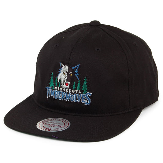 Mitchell & Ness Minnesota Timberwolves Snapback Cap - Team Logo Deadstock - Black