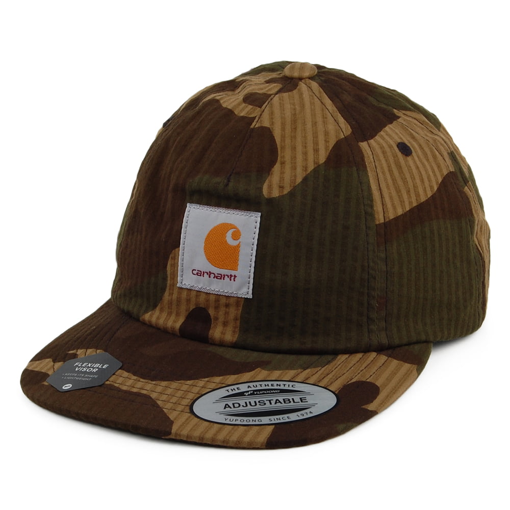 Carhartt WIP Hats Southfield Cotton Seersucker Strapback Cap - Camouflage