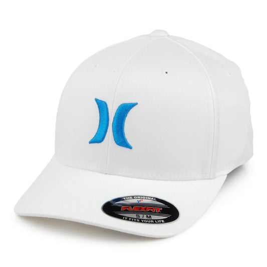 Hurley Hats One & Only Flexfit Baseball Cap - White-Blue