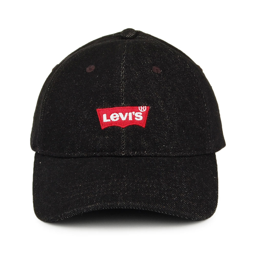 Levi's Hats Mid Batwing Denim Baseball Cap - Black