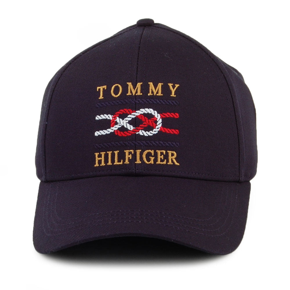 Tommy Hilfiger Hats Season Icon Sailing Knot Baseball Cap - Navy Blue