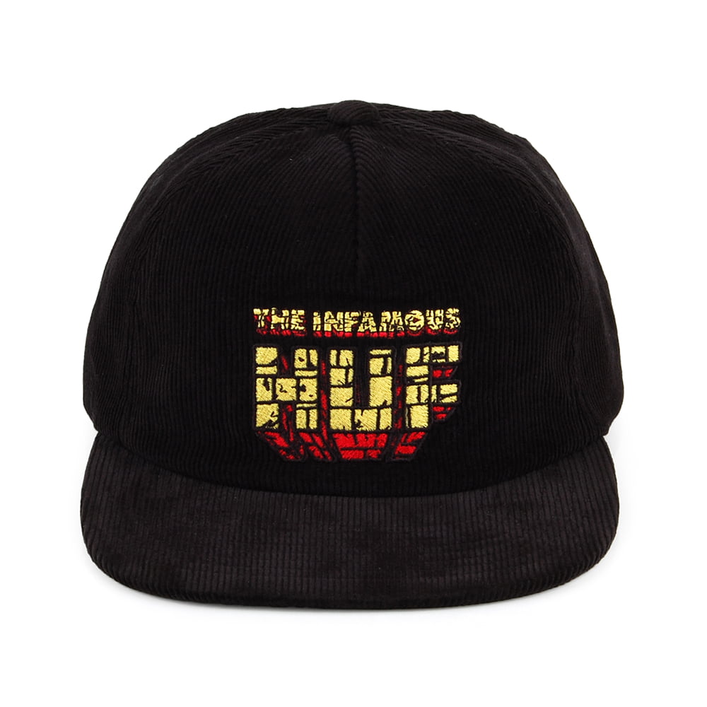 HUF Infamous Corduroy Snapback Cap - Black