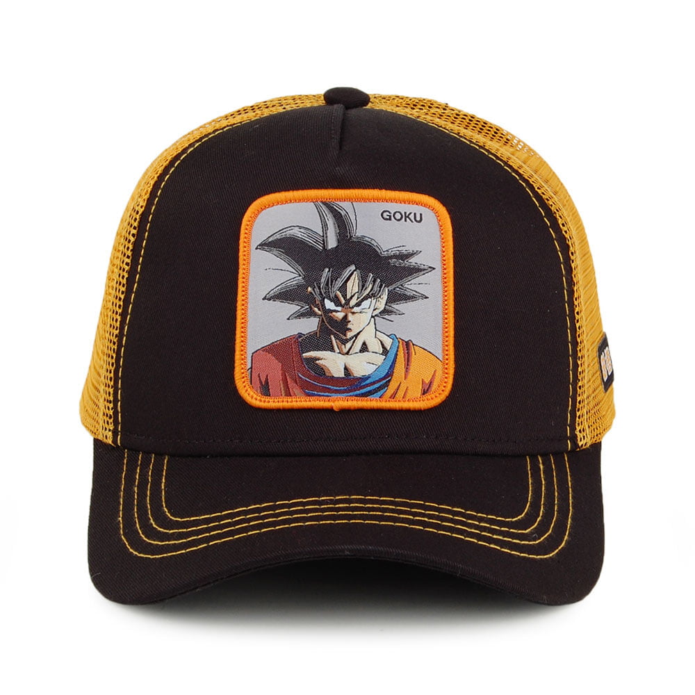 Capslab Dragon Ball Z Trucker Cap - Goku - Black-Yellow