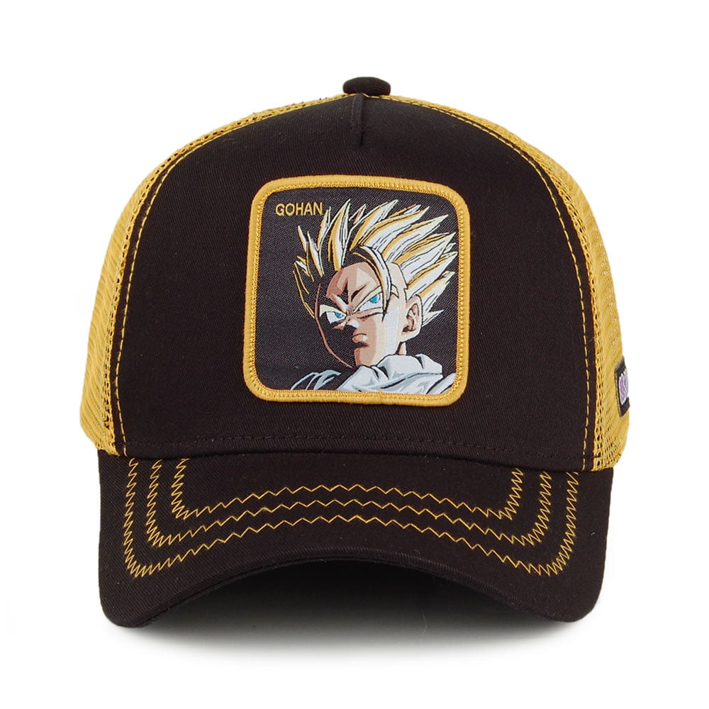 Capslab Dragon Ball Z Trucker Cap - Gohan - Black-Yellow