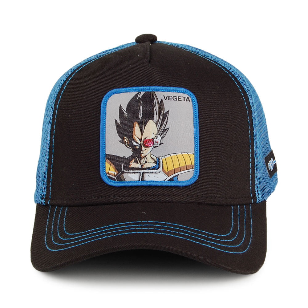 Capslab Dragon Ball Z Trucker Cap - Vegeta - Black-Blue