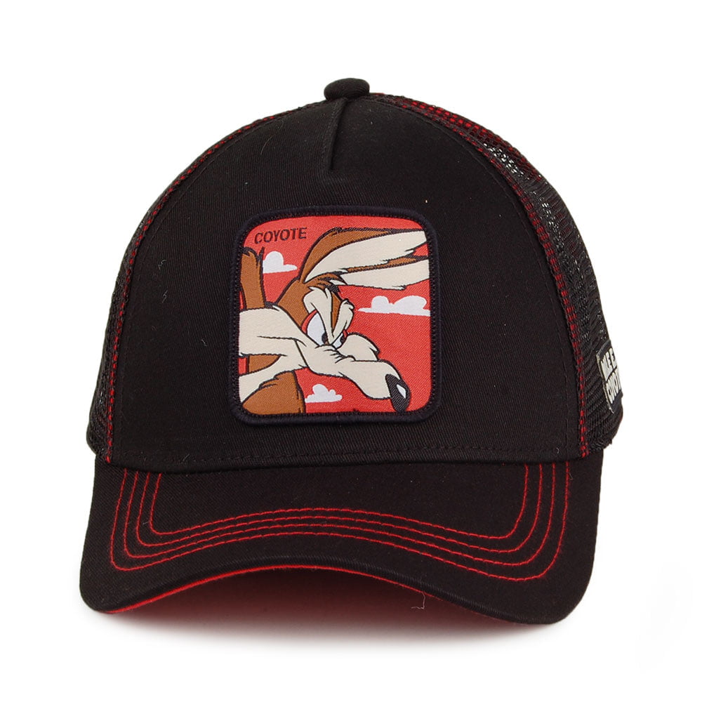 Capslab Wile E. Coyote Trucker Cap - Looney Tunes - Black