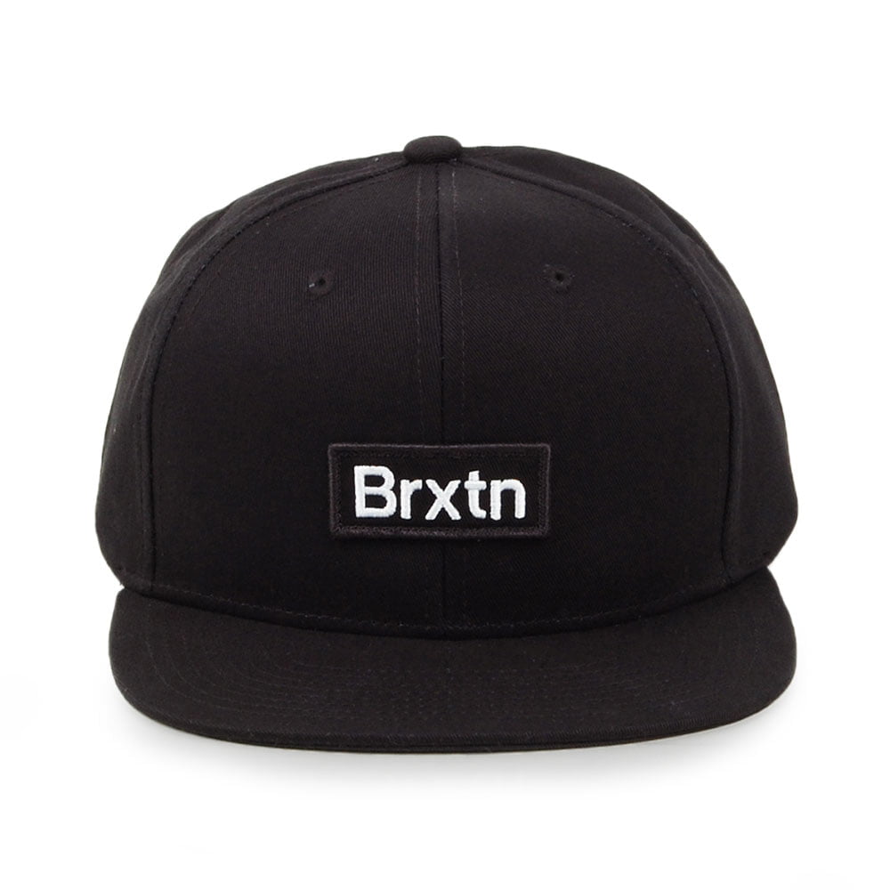 Brixton Hats Gate III Medium Profile Snapback Cap - Black