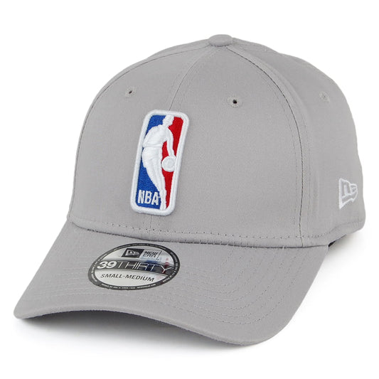 New Era 39THIRTY Baseball Cap - NBA League Shield - Grey