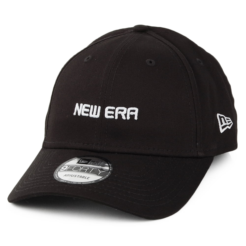 New Era 9FORTY Logo Baseball Cap - Essential - Black – Village Hats