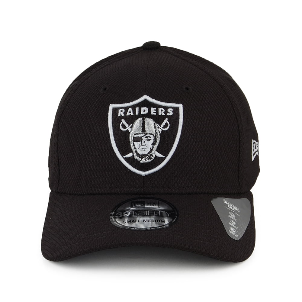 New Era 39THIRTY Las Vegas Raiders Baseball Cap - NFL Diamond Era Essential - Black