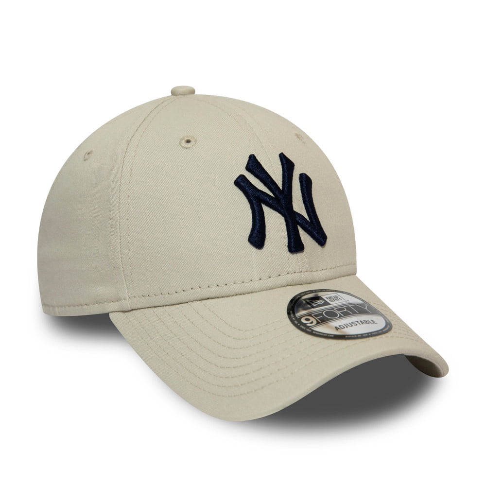 New Era 9FORTY New York Yankees Baseball Cap - MLB League Essential II - Stone