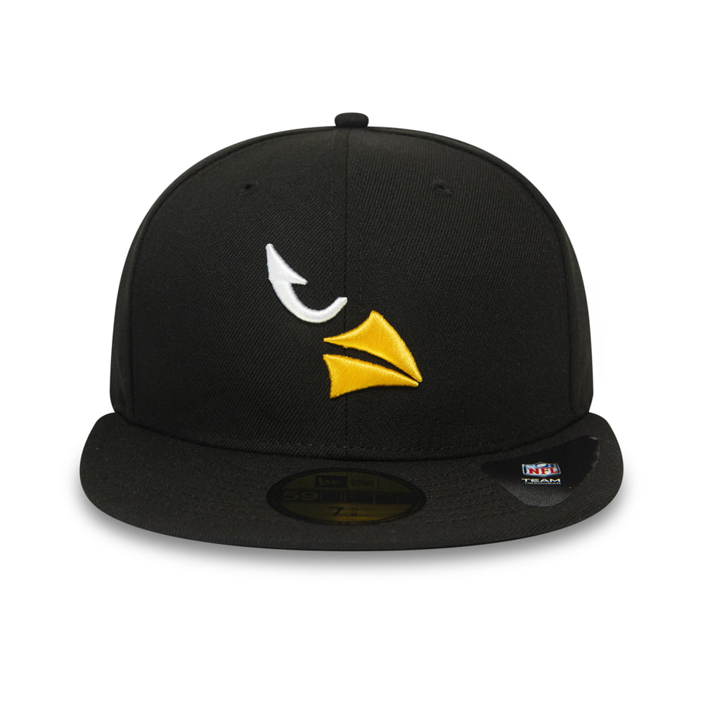 New Era 59FIFTY Arizona Cardinals Baseball Cap - NFL Team Tonal Shadow Logo - Black