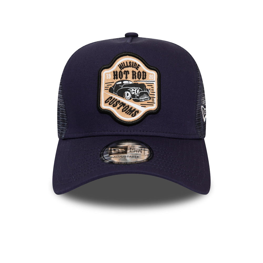 New Era Hot Rod Trucker Cap - Navy Blue