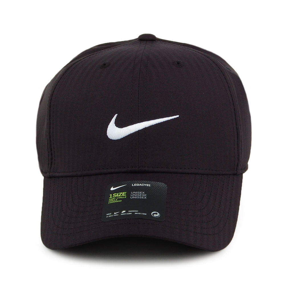 Nike Golf Hats Legacy 91 Tech Tonal Stripes Baseball Cap - Black