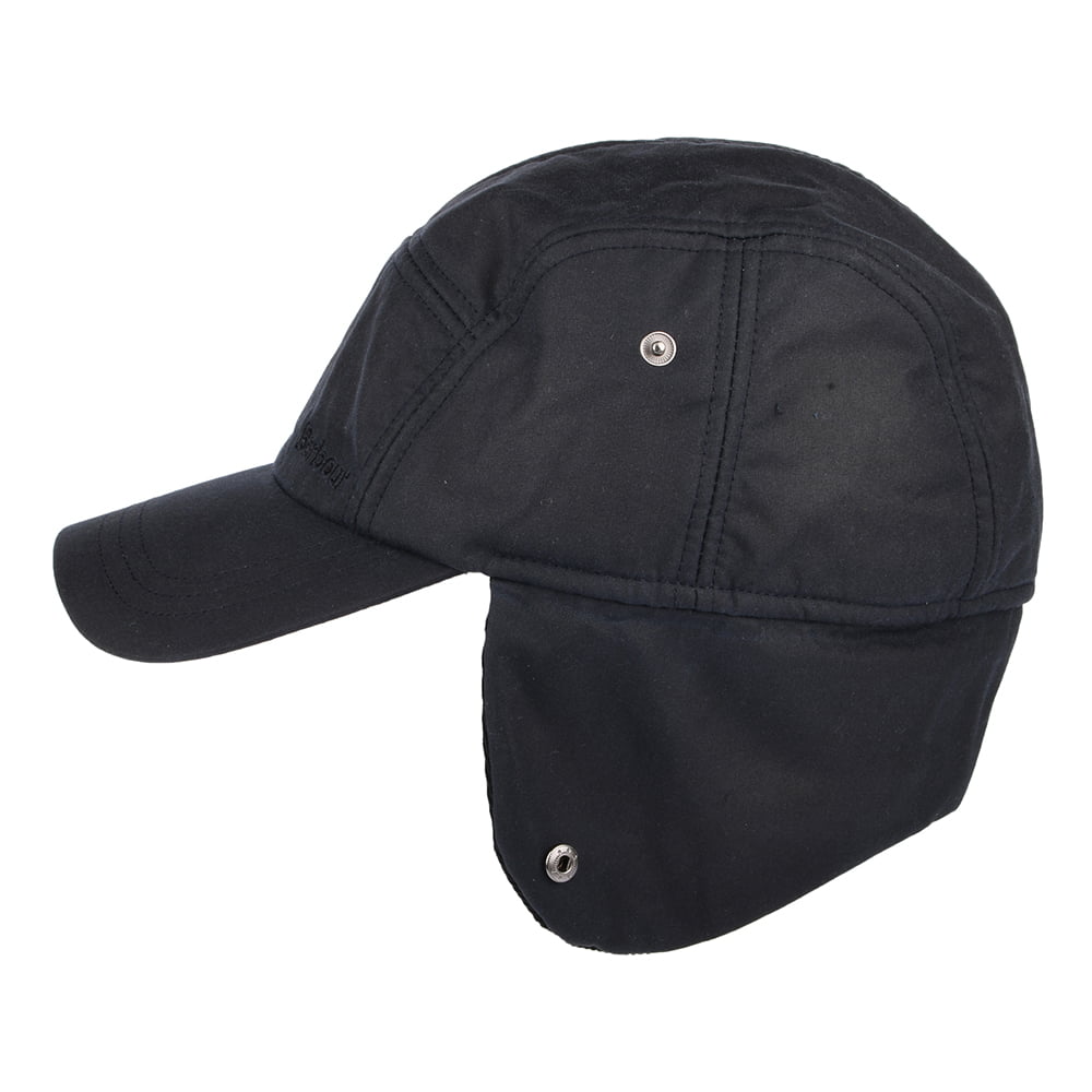 Barbour Hats Dalegarth Hunting Cap with Earflaps - Navy Blue