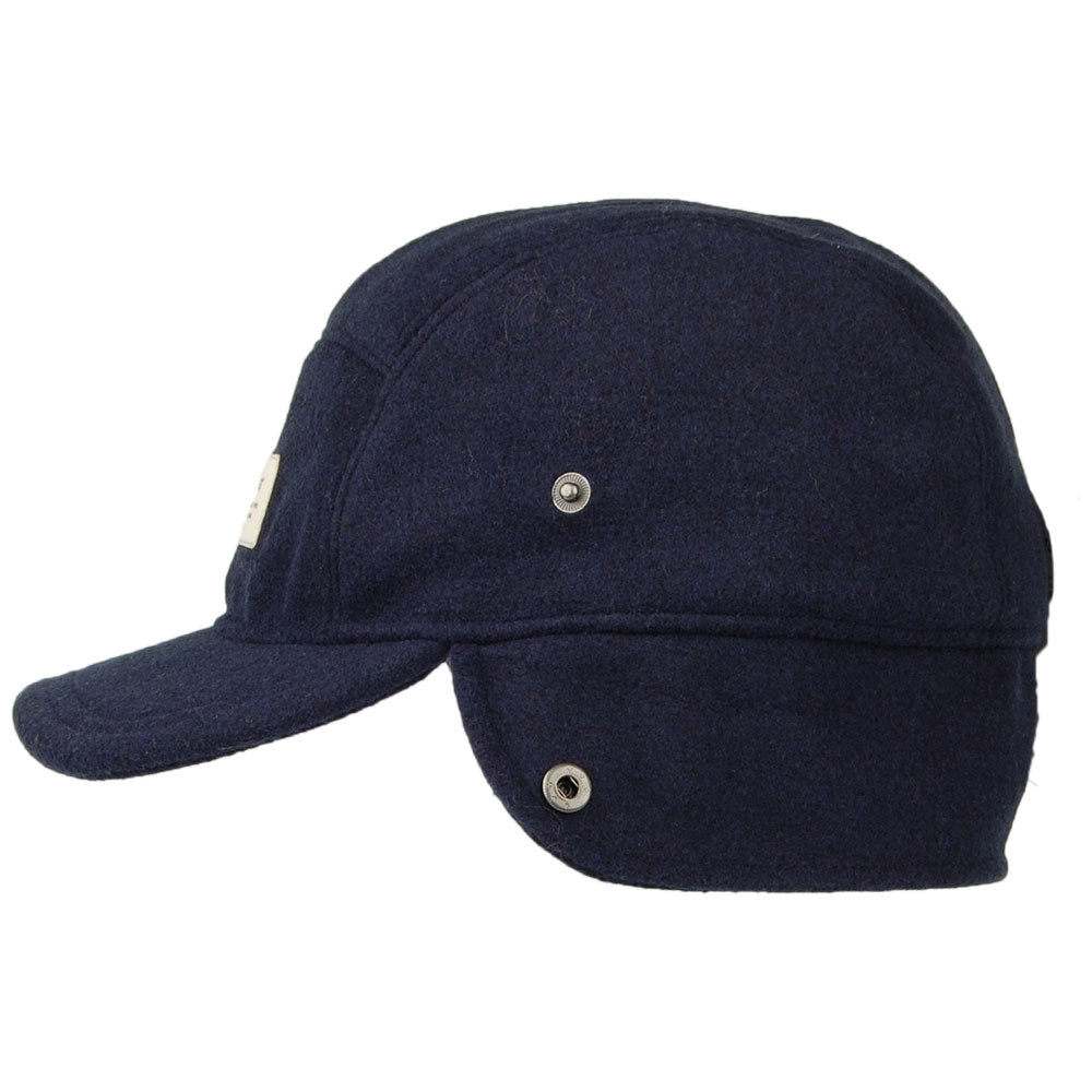 Barts Hats Samuen Earflap 5 Panel Cap - Navy Blue