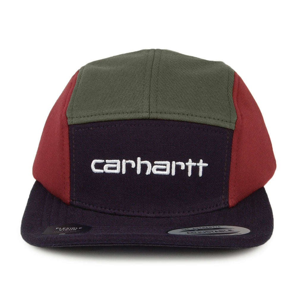 Carhartt WIP Hats Tricol 5 Panel Cap - Navy-Olive-Burgundy