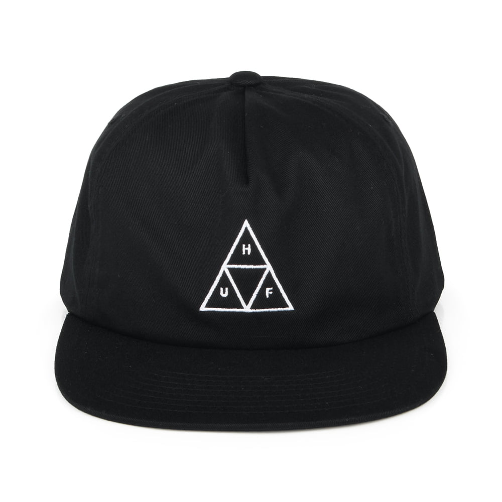 HUF Triple Triangle Unstructured Snapback Cap - Black