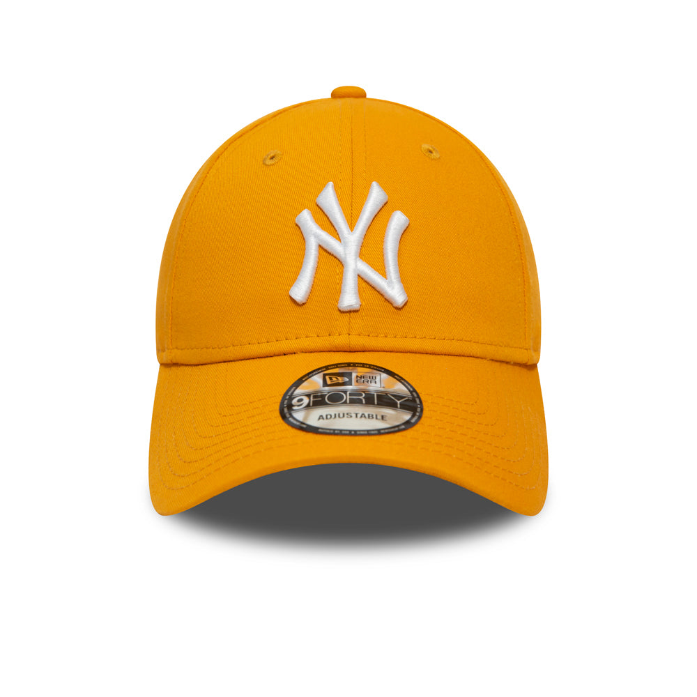 New Era 9FORTY New York Yankees Baseball Cap - MLB League Essential - Yellow-White