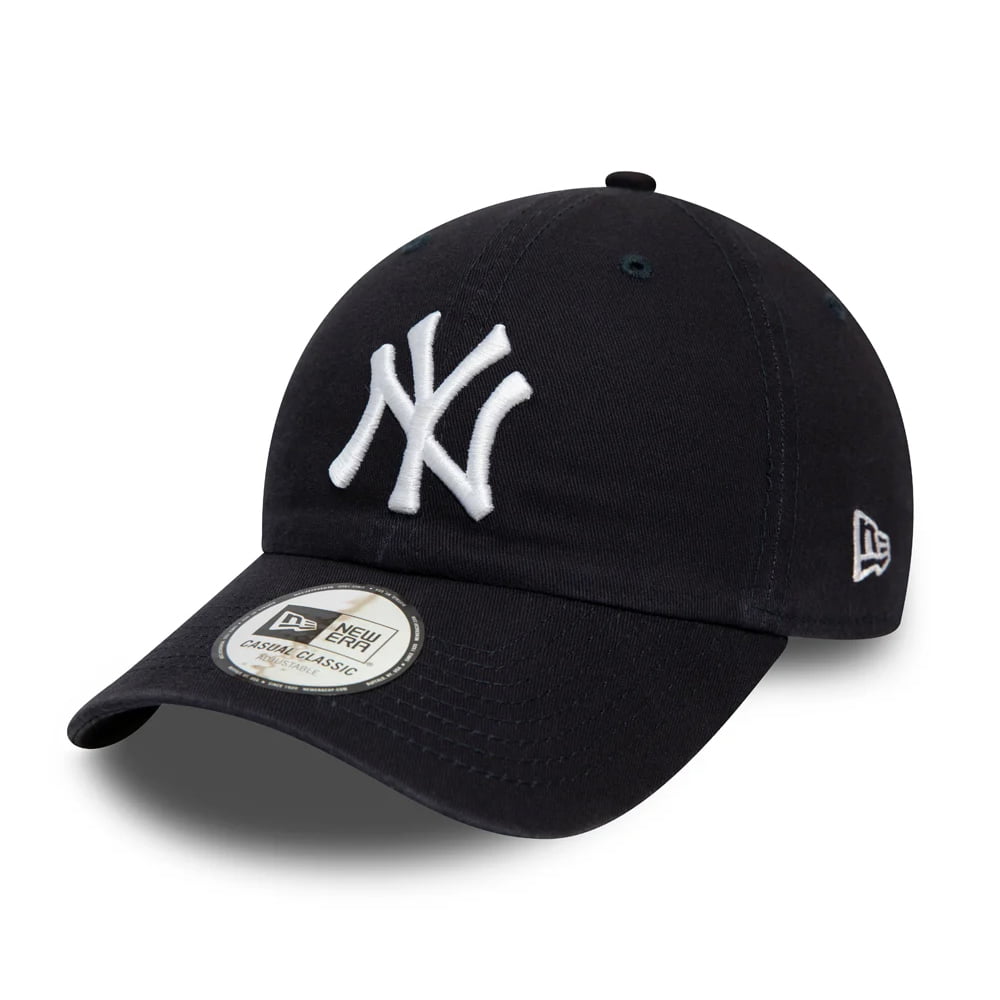 New Era 9TWENTY New York Yankees Baseball Cap - MLB Washed Casual Classic - Navy-White