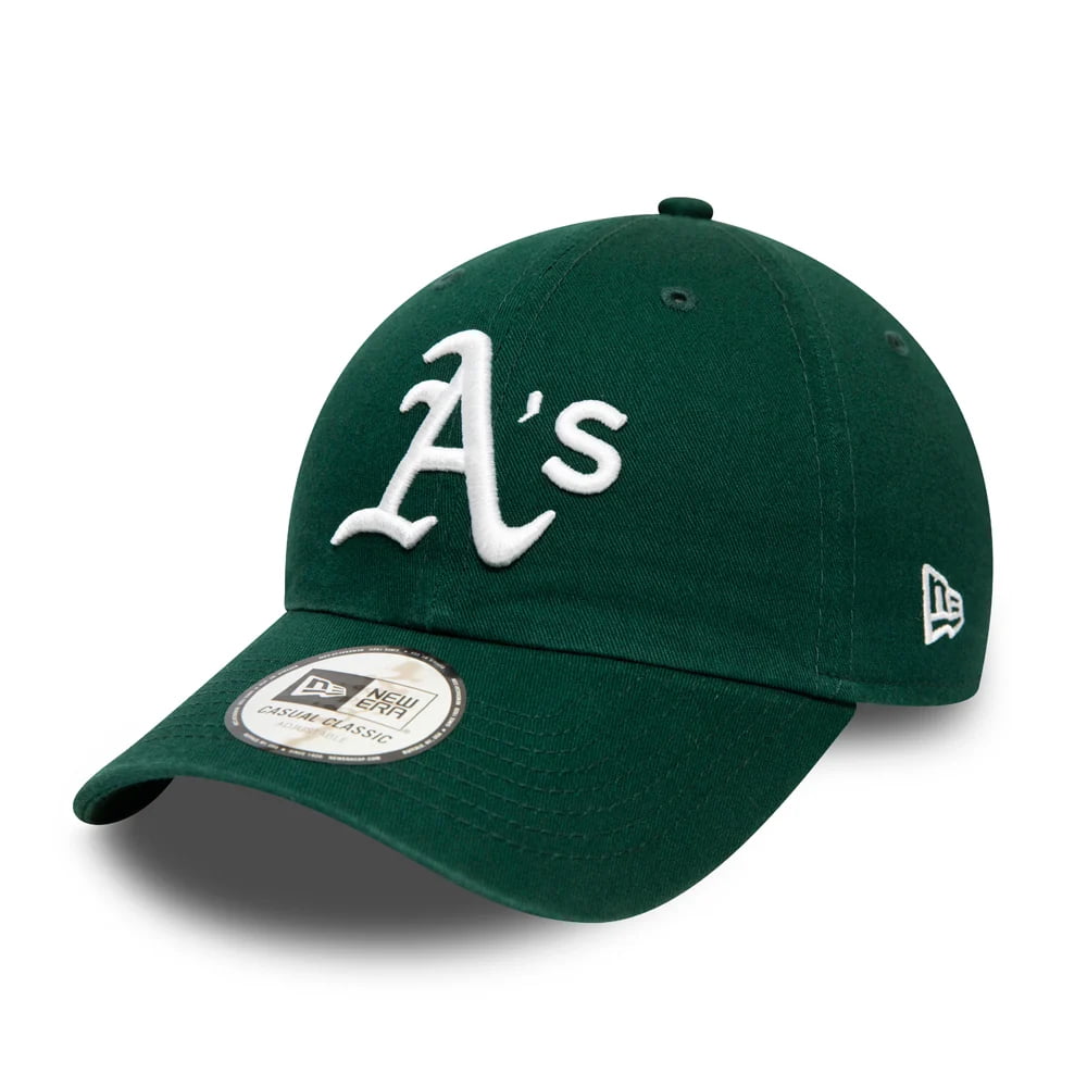 New Era 9TWENTY Oakland Athletics Baseball Cap - MLB Washed Casual Classic - Green