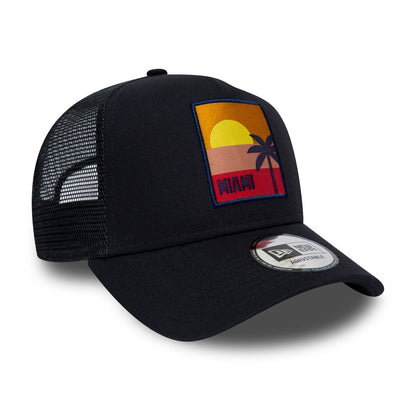 New Era Miami Location Trucker Cap - Navy Blue