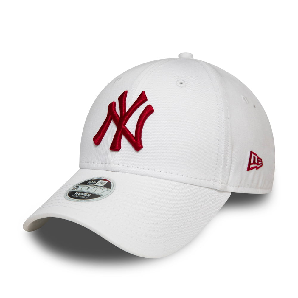 New Era Womens 9FORTY Yankees Baseball Cap - League Essential - White ...