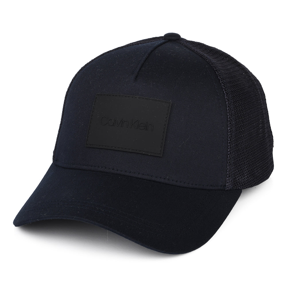 Calvin Klein Hats Rubber Patch Trucker Cap - Navy Blue – Village Hats