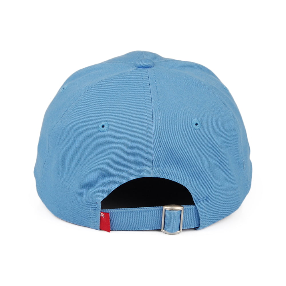 Levi's Hats Serif Logo Cotton Baseball Cap - Blue With Blank Tab