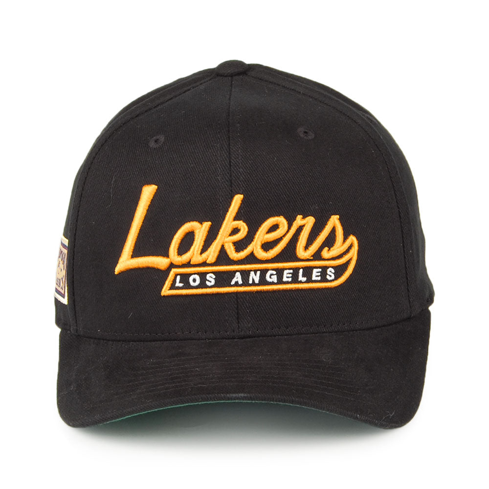 Mitchell & Ness L.A. Lakers Snapback Cap - NBA Vintage Tailscript 110 - Black