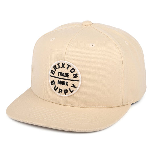 Brixton Hats Oath III Snapback Cap - Vanilla