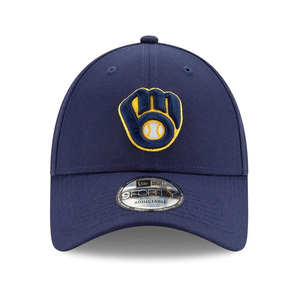 New Era 9FORTY Milwaukee Brewers Baseball Cap - MLB The League - Navy Blue