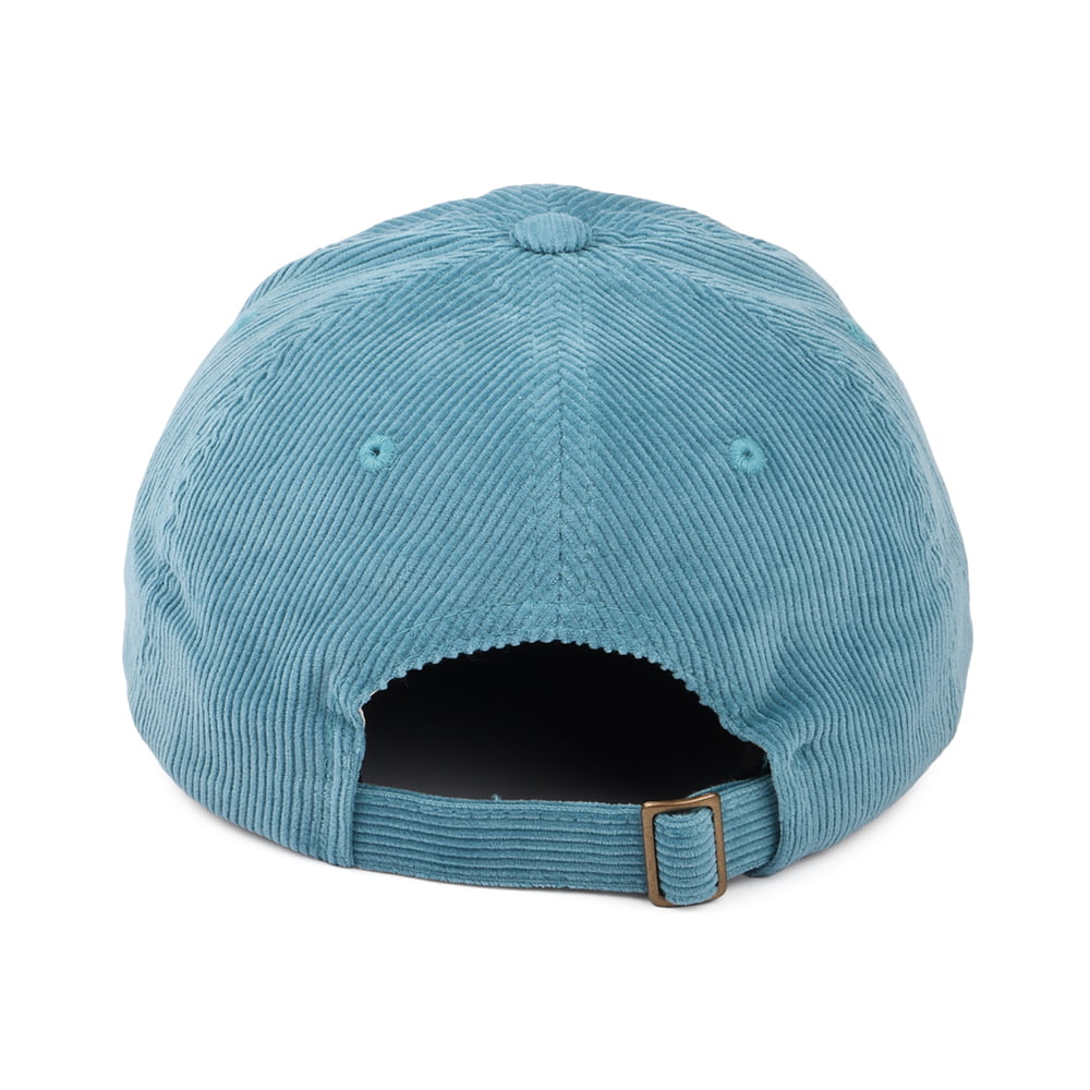 Brixton Hats Alpha LP Corduroy Baseball Cap - Light Blue