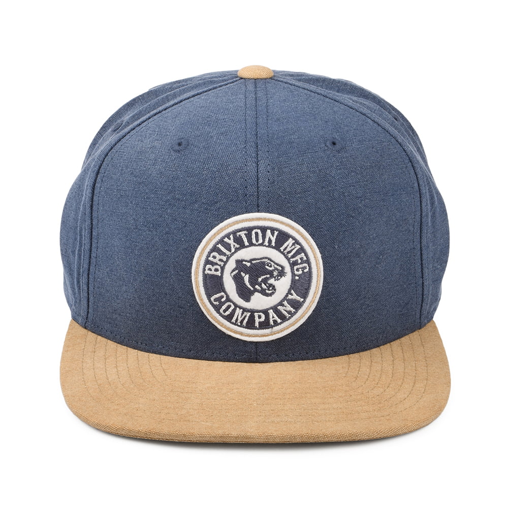 Brixton Hats Forte X MP Snapback Cap - Blue-Khaki