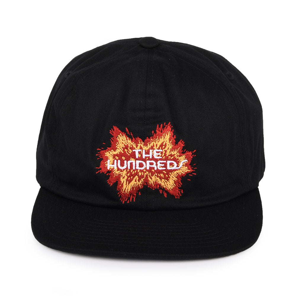 The Hundreds Boom Cotton Twill Snapback Cap - Black