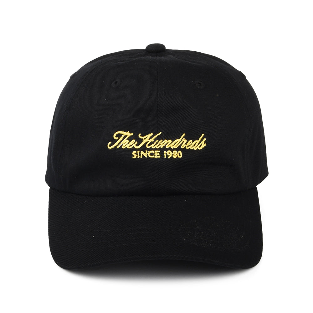 The Hundreds Rich Cotton Twill Strapback Cap - Black