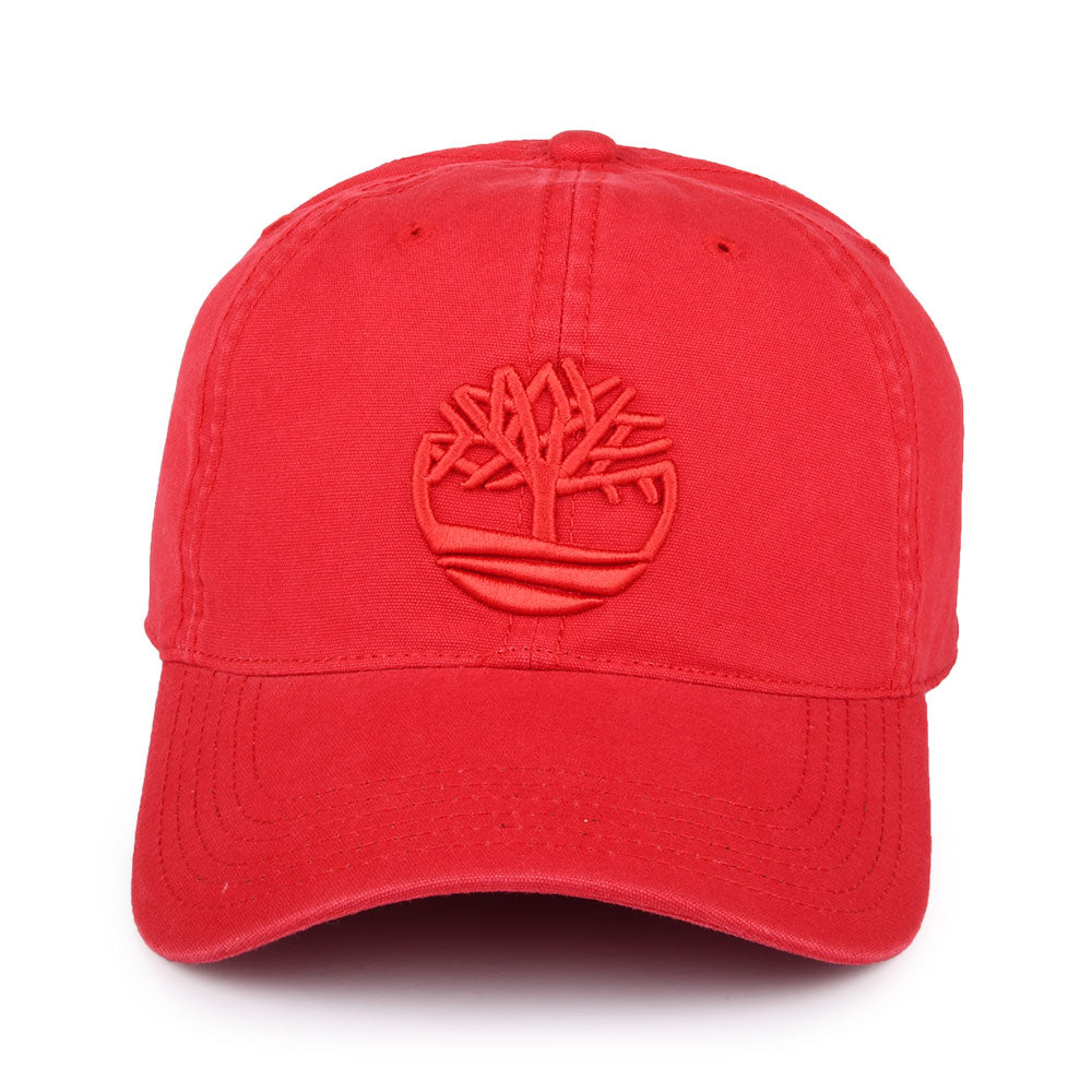 Timberland Hats Soundview Cotton Canvas Baseball Cap - Cherry Red