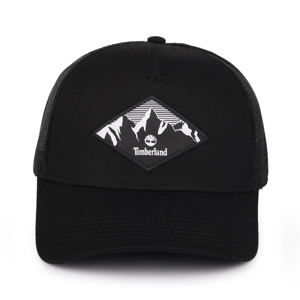 Timberland Hats Diamond Landscape Patch Trucker Cap - Black