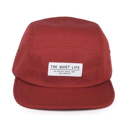 The Quiet Life Hats Foundation 5 Panel Cap - Brick Red