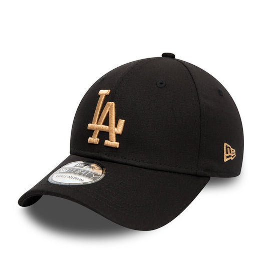 New Era 39THIRTY L.A. Dodgers Baseball Cap - MLB League Essential - Black-Gold